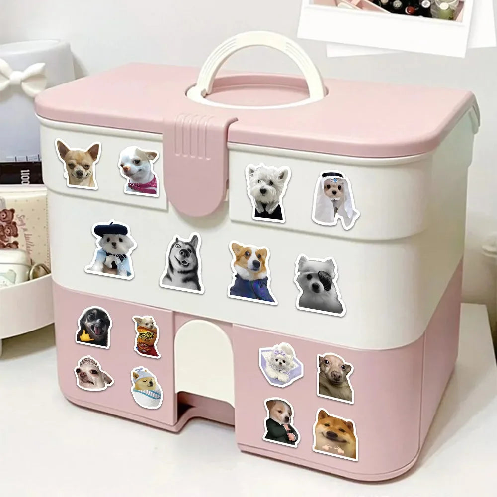 Funny Cartoon Dogs Stickers | 30/60/180pcs