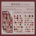 Vintage English Alphabet Number Symbol Stickers | 2pcs/set