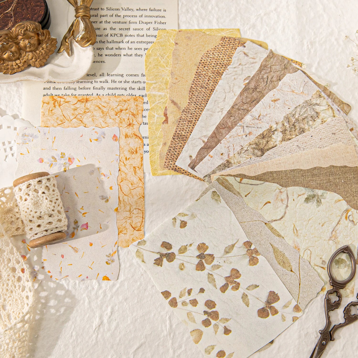 Vintage Reliefs Texture Paper | 28pcs/pack