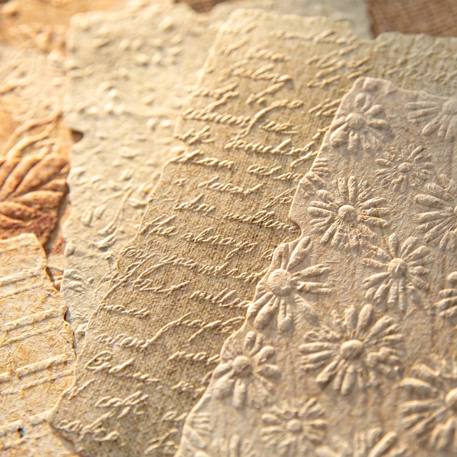 Vintage Reliefs Texture Paper | 28pcs/pack