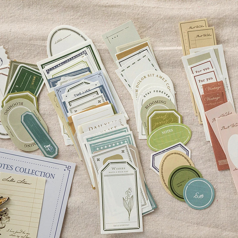 Vintage Memo Paper Set | 100pcs/pack
