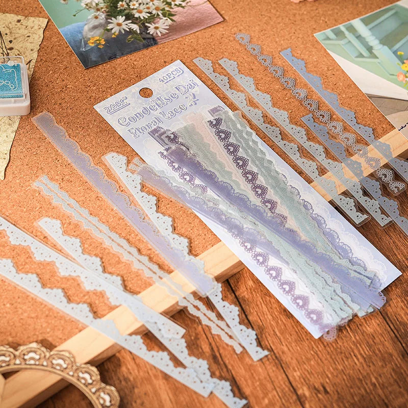 Lace Stickers | 40 pcs/pack