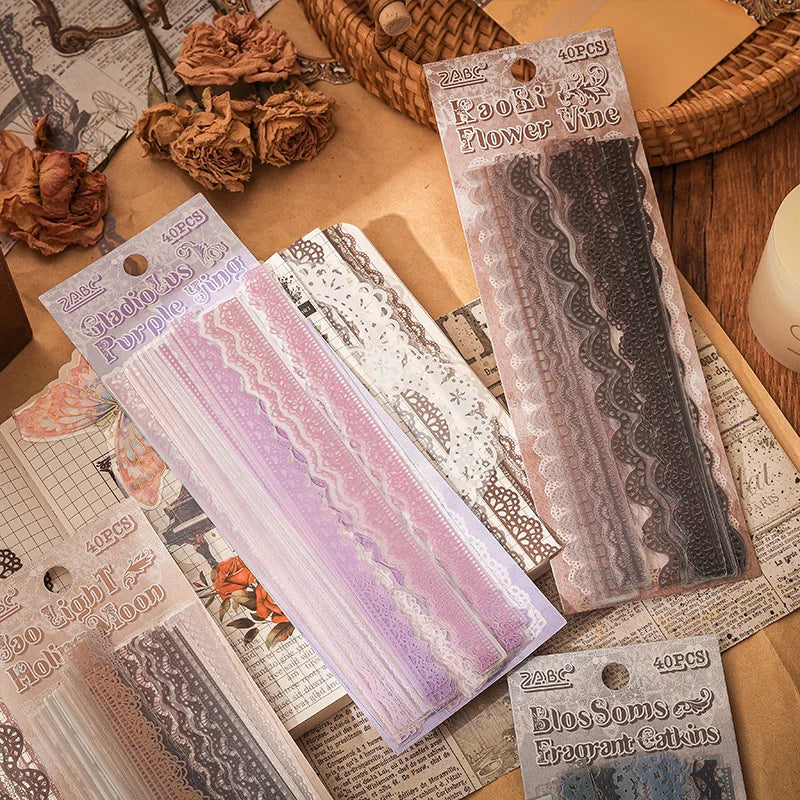 Lace Stickers | 40 pcs/pack