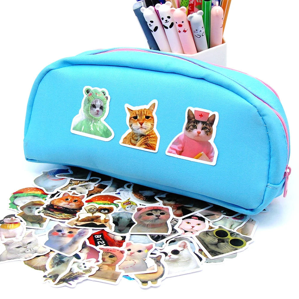 Funny Cat Stickers | 100/500/1000pcs