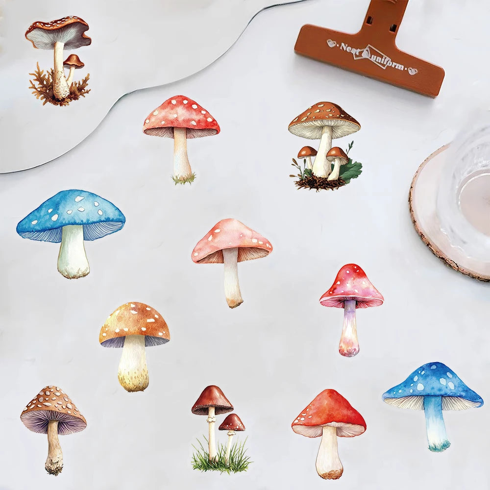 Kawaii Mushroom Stickers | 50/250pcs