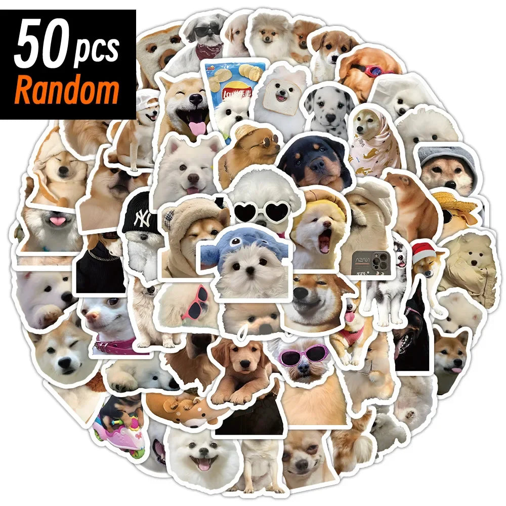 Funny Dog Stickers | 10/50/100pcs