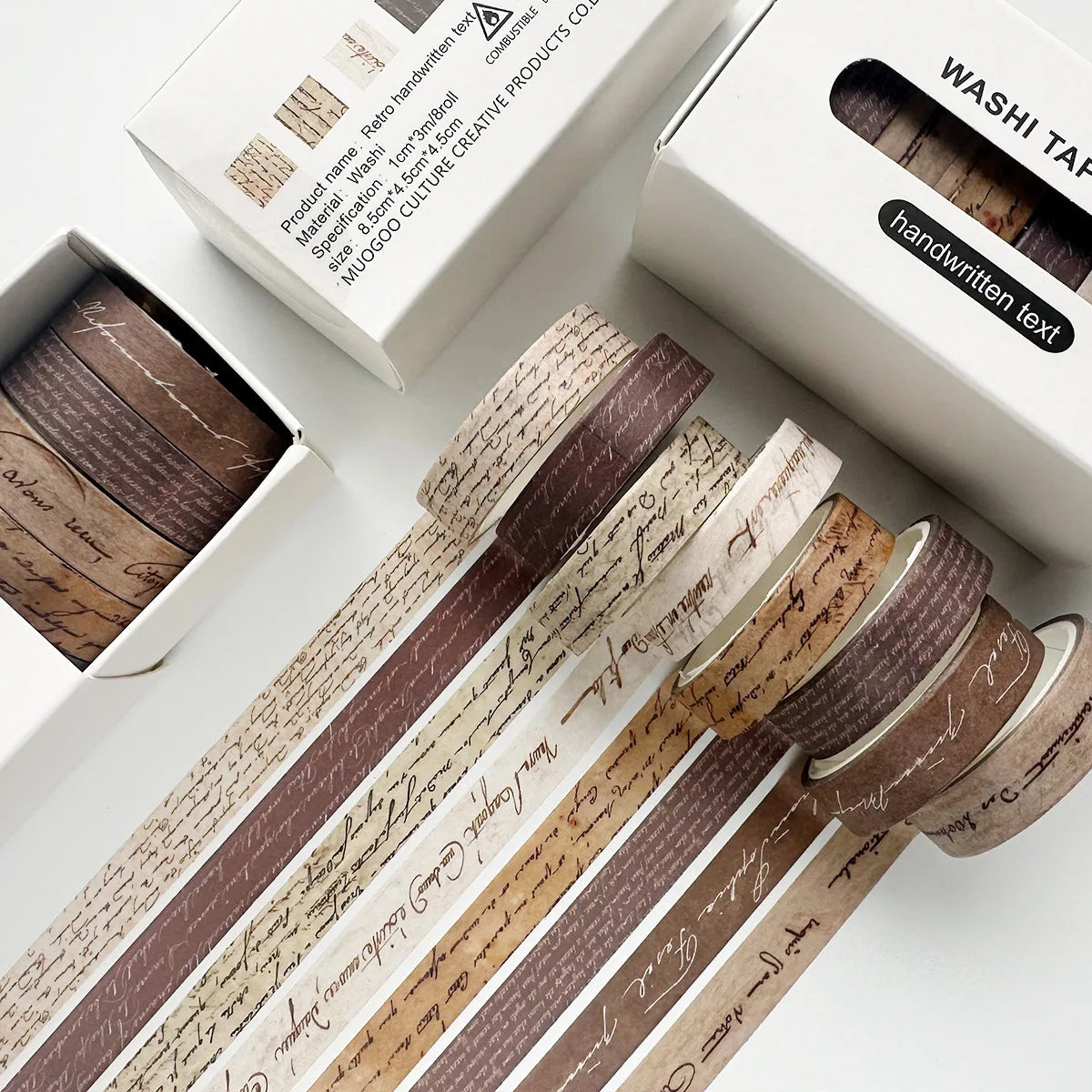 Retro Washi Tapes | Set of 8 Rolls