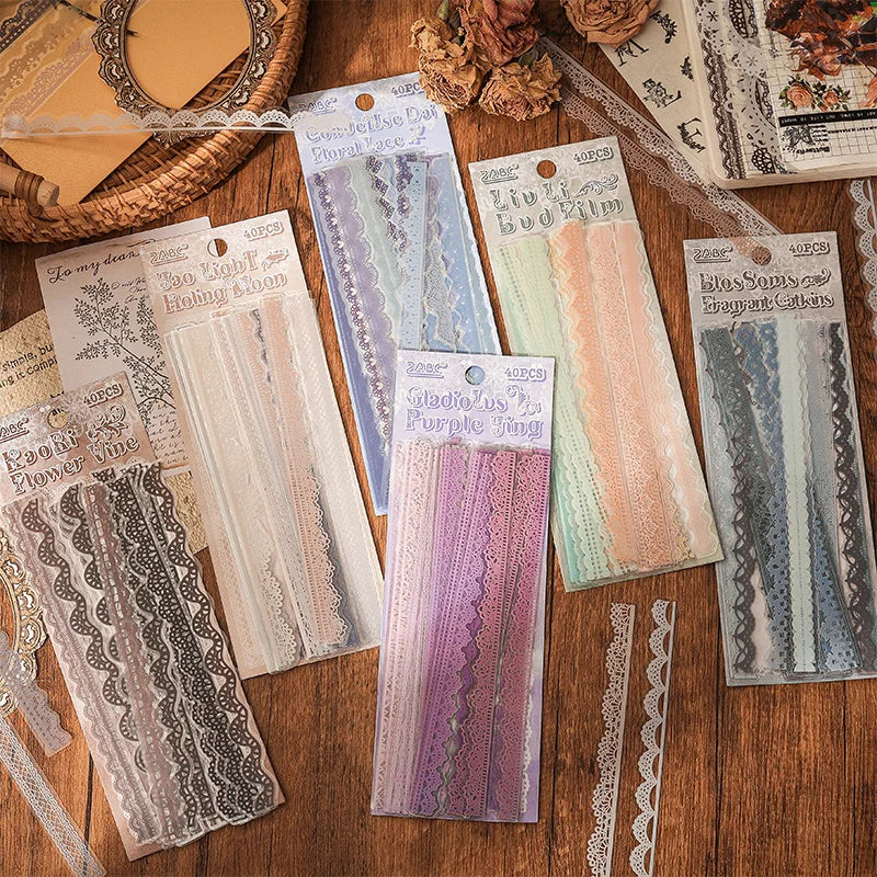 Lace Stickers | 40 pcs/pack
