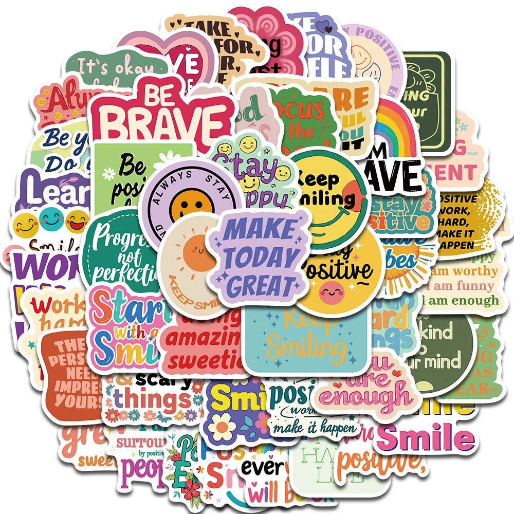Positive Affirmation Sticker Pack | 50pcs & 150pcs