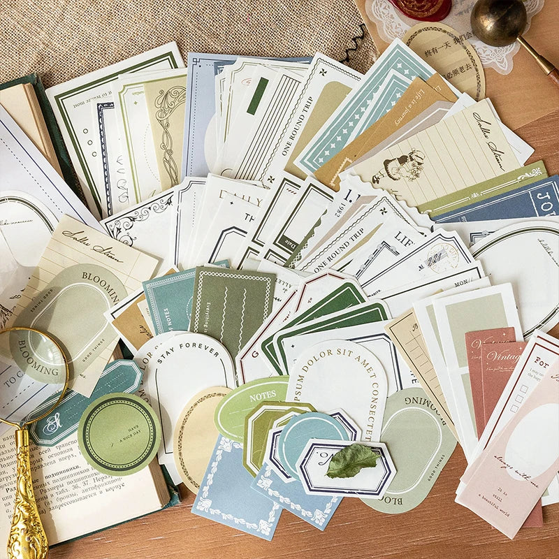 Vintage Memo Paper Set | 100pcs/pack