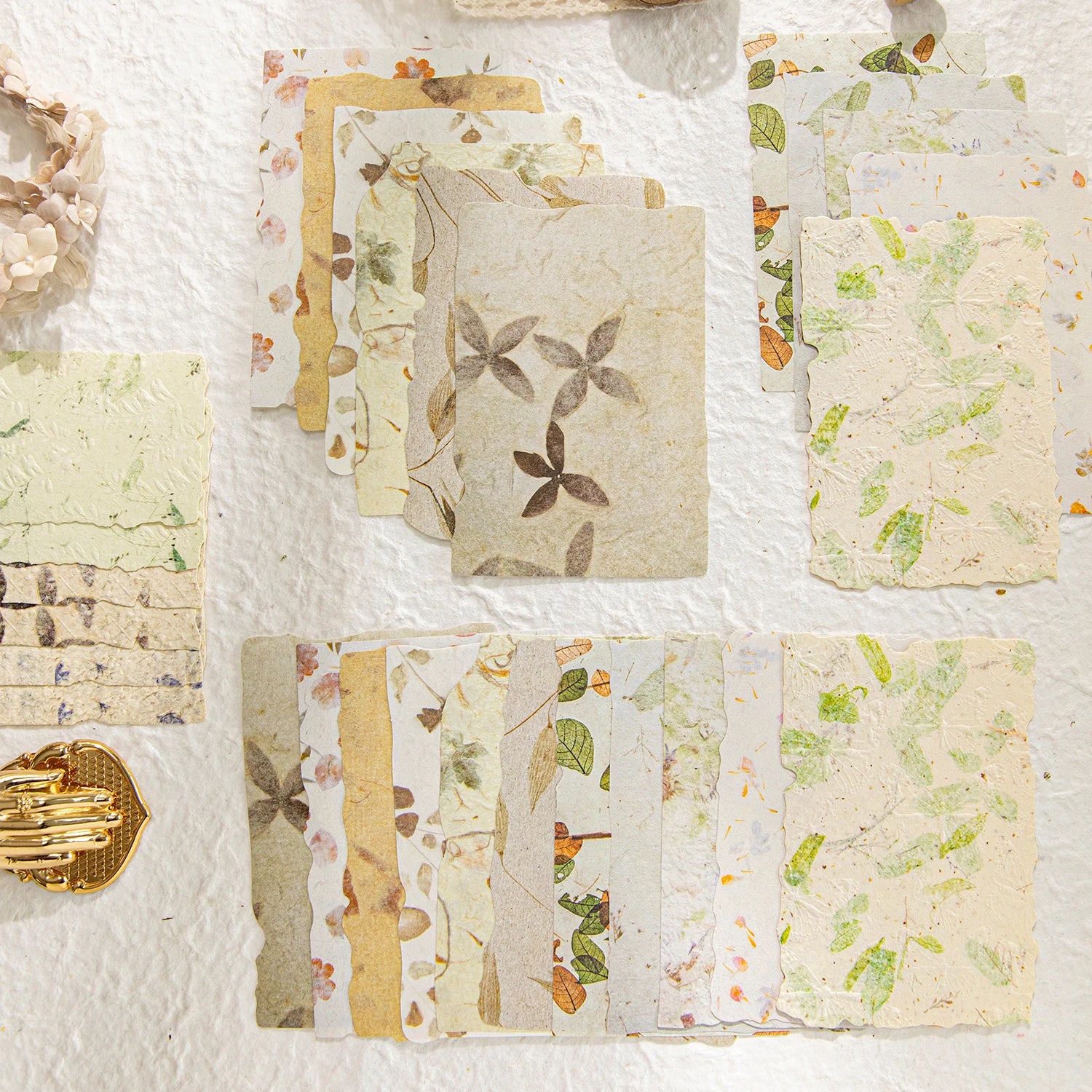 Vintage Reliefs Texture Paper | 28pcs/pack