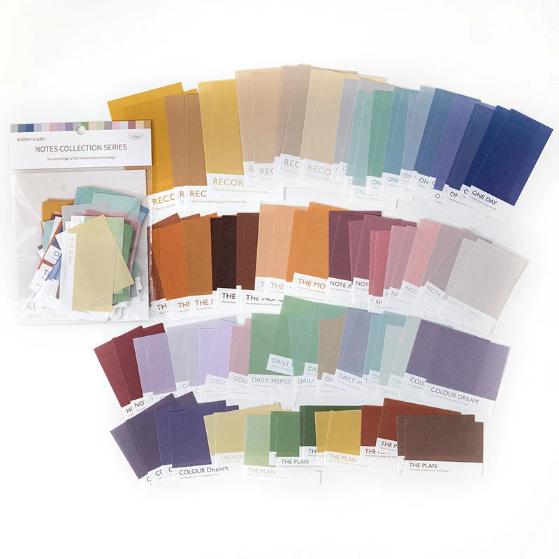 Vintage Memo Paper Set | 100pcs/pack