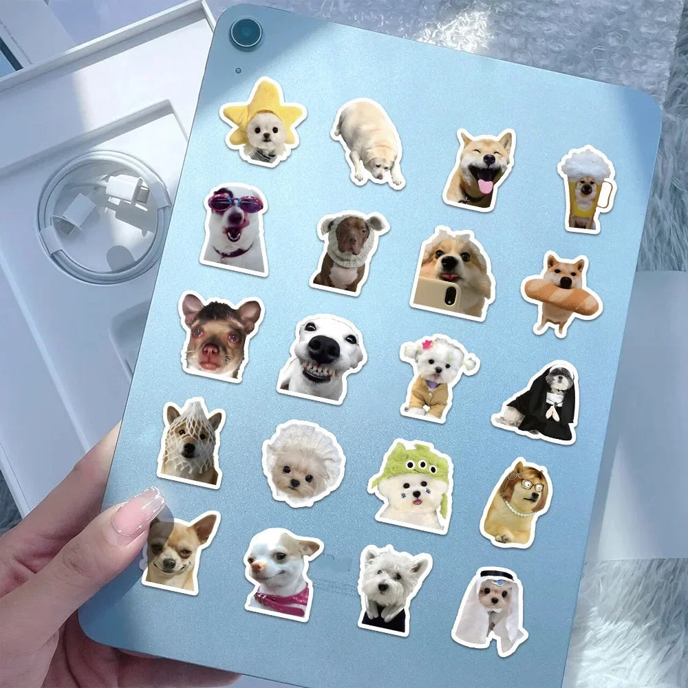 Funny Cartoon Dogs Stickers | 30/60/180pcs