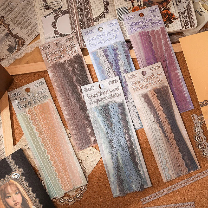 Lace Stickers | 40 pcs/pack